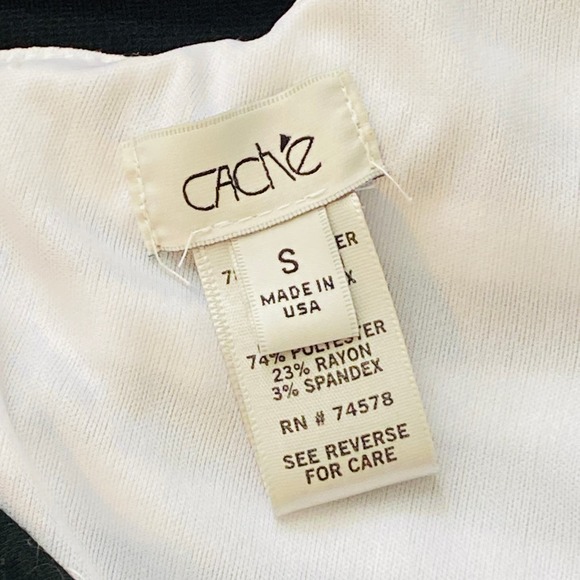 Vintage Y2K Cache One Shoulder Bodycon Dress Women Small Stretch Cocktail Party - Picture 8 of 8